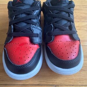 Kids Black and Red Sneakers